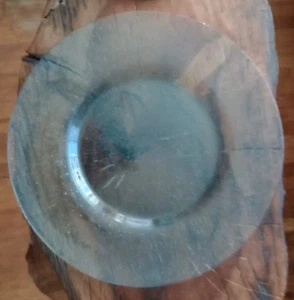 One Recycled Green Bubbly Glass 13” Charger Dinner  Replacement Serving Dish - Picture 1 of 4