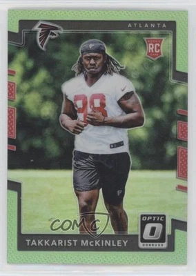 2017 Donruss Optic Rookies Lime Green Prizm Takkarist McKinley #150 Rookie RC - Image 1 of 2