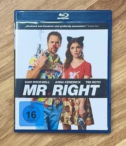 Mr. Right (Blu Ray, Region B Import) Sam Rockwell, Anna Kendrick OOP - US Seller - Foto 1 di 3