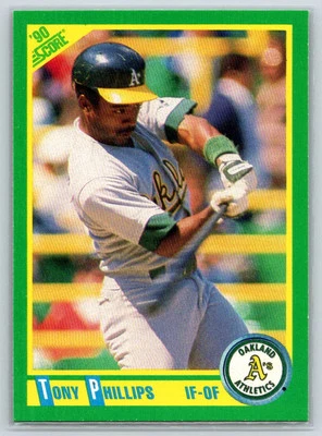 1990 Score #84 Tony Phillips - Image 1 of 2