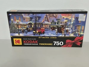 Kodak - Christmas Evening , Panoramic, 750 Piece Puzzle , Factory Sealed - Picture 1 of 3