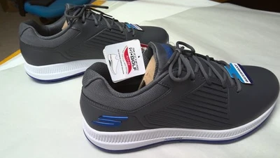 NEW MENS SKECHERS GO GOLF PRO 5 HYPER GOLF SHOES  /  WHITE, GRAY  /  SIZE 11 - Image 1 of 3