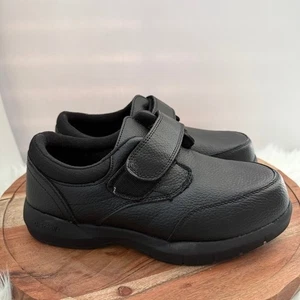 Dr. Scholls Herren therapeutische schwarze Leder Klettschuhe Größe 8 EEE - Bild 1 von 11