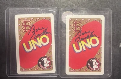 Legendary Football Coach Bobby Bowden! On Card Autograph! Lot Of Two - Image 1 of 2