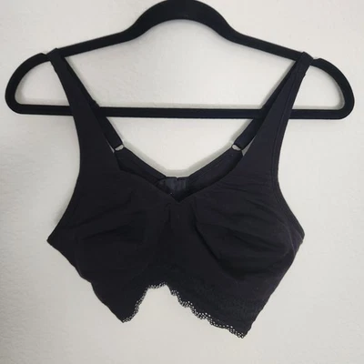 Cuddl Duds Womens Unpadded Bra Adjustable Straps Triple Hook Closure Size XL - Image 1 of 4