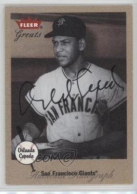 2002 Fleer Greats Auto Orlando Cepeda HOF - Image 1 of 3