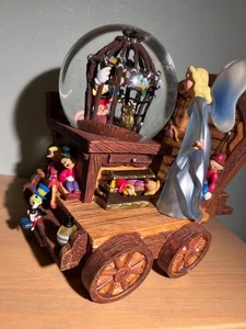 Disney Pinocchio Snow Globe Wagon Leaking Battery Rare limited item vintage jpn - Picture 1 of 5