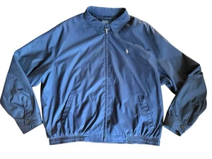 Polo Ralph Lauren Mens Bi-Swing Harrington Windbreaker Golf Jacket XXL Navy Blue - Picture 1 of 3