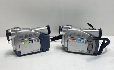 Canon ZR40 & ZR50 MiniDV Camcorder Set (For Parts or Repair) - Image 1 of 4