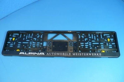 ALPINA Nummernschildhalter "Automobile Meisterwerke" Kennzeichenverstärker NEU - Bild 1 von 4