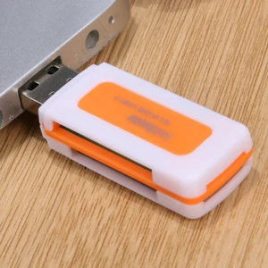 4 in 1 USB 2.0 Card Reader USB Card Reader Adapter for TF SD MS M2 - Afbeelding 1 van 4