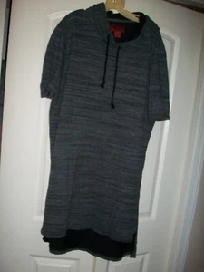 Foundry Grey Short Sleeve Hooded Shirt Men's Big & Tall Size XLT*NICE-Ships Free - Picture 1 of 4