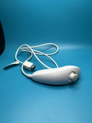 Nintendo Wii Official Authentic OEM White Nunchuck Controller RVL-004 Tested - Image 1 of 4