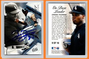 FRANK THOMAS 1996 Fleer Ultra Autographed MLB card w/ Authentic Signature