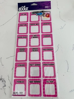 Sticko Autocollants Dimensional Cougar Labels 18PC Stalker Cougar Scrapbooking - Image 1 of 4