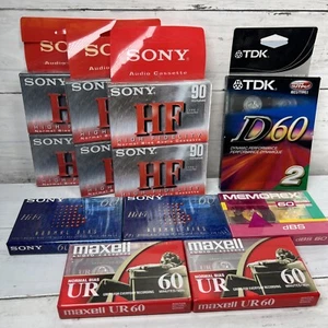 13 Blank Cassette Media Sony High Fidelity 90 UR60 Memorex TDK - Picture 1 of 12