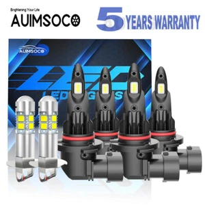 For GMC C1500 C2500 C3500 Sierra  1990-1998 LED Headlight Hi/Low Fog Light Bulbs - Picture 1 of 18