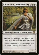 Cho-Manno, Revolutionary 10th Edition HEAVILY PLD White Rare MAGIC CARD ABUGames