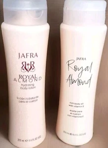 Jafra Royal Almond Oil  And Royal Almond Lotion 8.4 Oz Each   2 Piece  SET - Picture 1 of 1