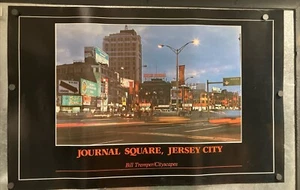 Journal Square, Jersey City Poster Bill Tremper /Cityscapes 33 1/2”X 21 2/2” - Picture 1 of 4