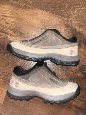 Zapatos Timberland Canard para mujer de cuero marrón con cremallera baja talla 7,5 Foto 1 de 4