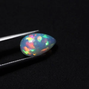 4,25 Ct16,3x10x6,2 mm Natural AAA+ Arco Iris Fuego Ópalo Etíope Pera Cabujón - Imagen 1 de 10