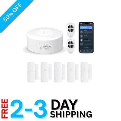 Smart Home Security Kit with 8 Sensors - Wireless, Voice-Controlled Protection - Image 1 of 4