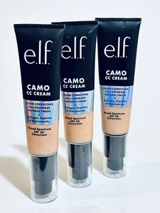 3X e.l.f. Camo CC Cream Foundation Sunscreen 84912 Fair 150 C SPF 30 1.05 oz - Picture 1 of 2