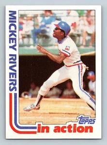 1982 Topps #705 - Mickey Rivers - Yankees de Nueva York - En acción - Imagen 1 de 2