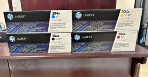 HP 304A BCMY Original LaserJet Toner Cartridge CC530A CC531A CC532A CC533A - Picture 1 of 1