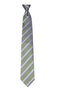 Men's Stripe Clip On Pre-made Necktie Business Weddings Formals Party - NWT - Picture 1 of 3