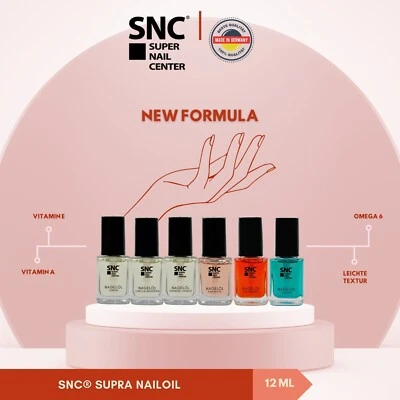 SNC Nagelöl 6er Set 12ml - Vitamin E, Verschiedene Düfte, Pflegend