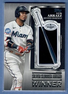 2024 Topps Serie 2 Luis Arraez Parche Slugger Plata Reliquia Negro #/299 Marlins - Imagen 1 de 2