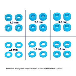 Aluminum Flat Spacer Set RC Car for TAMIYA 53539/TT02/TT01/XV01/XV02 Parts - Picture 1 of 6