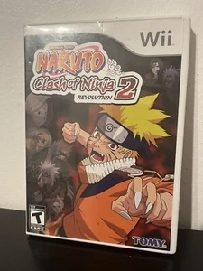Shonen Jump Naruto: Clash of Ninja Revolution 2 (Nintendo Wii 2008) CIB Complete - Picture 1 of 4