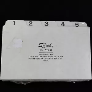 Smead Index Card Dividers Numbered 1 Thru 30 Office Organization Files C7-1361 - Picture 1 of 2