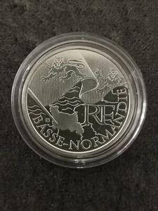 10 EUROS ARGENT 2010 BASSE NORMANDIE REGIONS FRANCE / SOUS CAPSULE / SILVER EURO - Picture 1 of 3