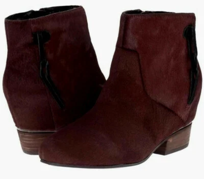 $120 Muy Volátiles LA Cake Tacones Cuña Oculta Cuero Poni Botas de Pelo Talla US 8 Foto 1 de 4