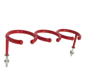 Boat 3-Rings Stainless Steel Cup Holder Marine Yacht Fishing Polished Red New - Bild 1 von 6
