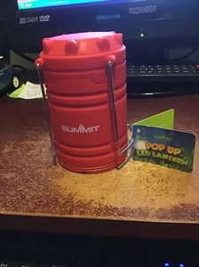 SUMMIT RED POP UP LANTERN BIRTHDAY CHRISTMAS CAMPING LIGHTING - Picture 1 of 3