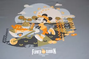 DISNEY EPCOT FLOWER & GARDEN FESTIVAL 2016 MICKEYS LAWN BLUE 3XL T-SHIRT H442 - Picture 1 of 5