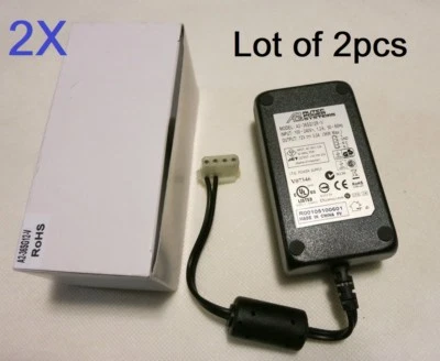 AUTEC 2pcs 12V 36W 3A AMP Molex AC DC Switch Power Adapter A2-36SG12R-V 12V3A