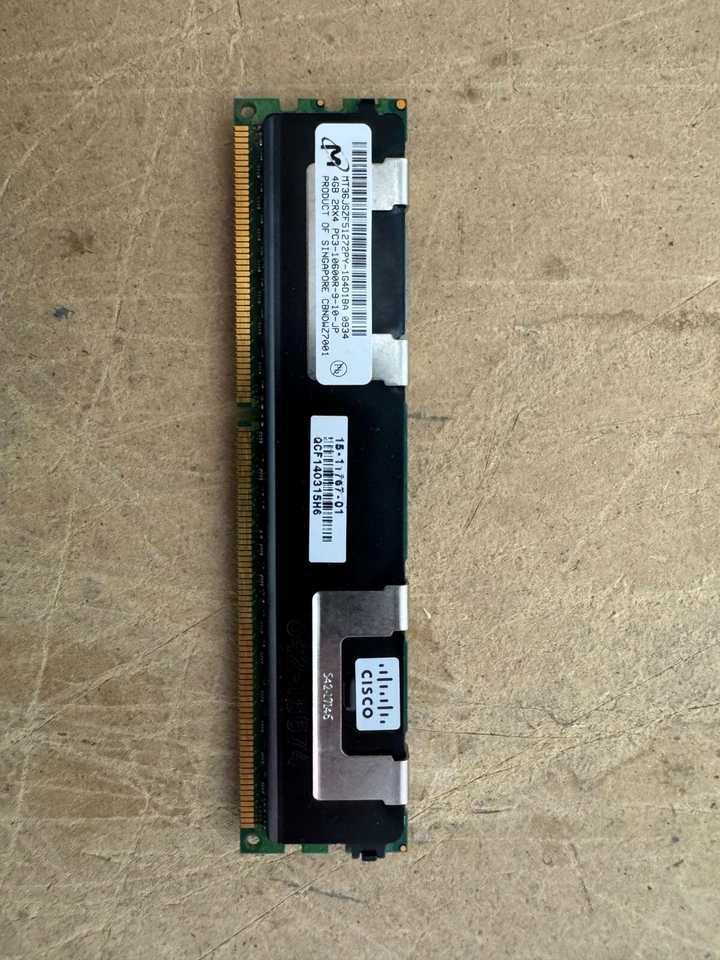 Micron MT36JSZF51272PY-1G4D1 4GB 2RX4-PC3-10600R 1.5V 1333 Server Ram - Image 1 of 1