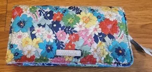 Vera Bradley RFID Wallet Crossbody Far Out Floral !Read Listing! - Picture 1 of 15