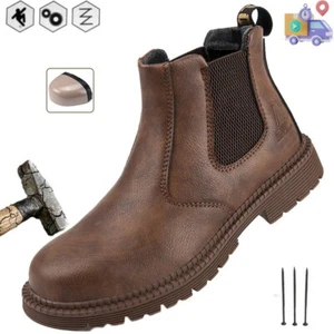 Mens Waterproof Work Boots steel toe sneakers Safety Shoes Indestructible shoes - Picture 1 of 43