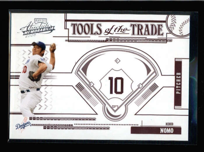 HIDEO NOMO 2005 PLAYOFF ABSOLUTE #TT-10 TOOLS OF THE TRADE RED #051/250 AY5320 - Image 1 of 1