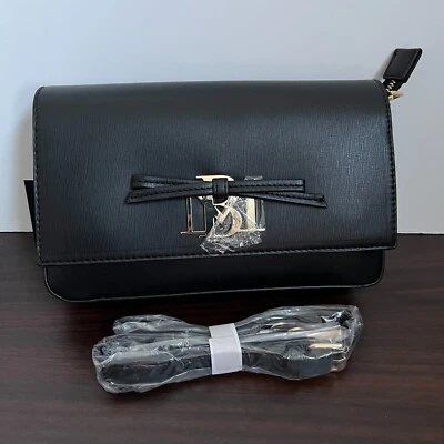 Bandolera Badgley Mischka Forma Rectángulo con Bolso con Lazo Negra Nueva con Etiquetas Foto 1 de 4