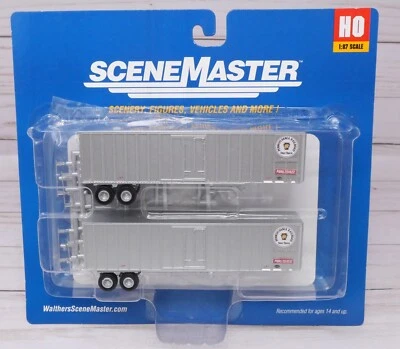 Walthers Scenemaster 949-2609 Pennsylvania 40' Flexi-Van Trailer 2-Pack HO Scale - Image 1 of 4
