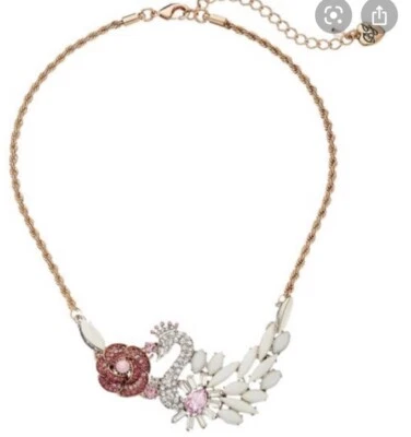 Collar Betsey Johnson Bailarina Cisne Rosa $50 # A130a Foto 1 de 4