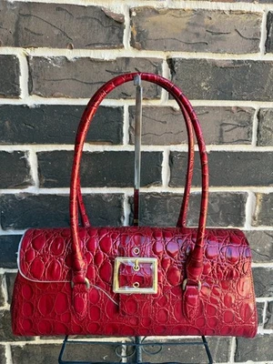 Bolso Brahmin Dayan Sriracha Vanderbilt de cuero rojo nuevo con etiquetas Foto 1 de 4